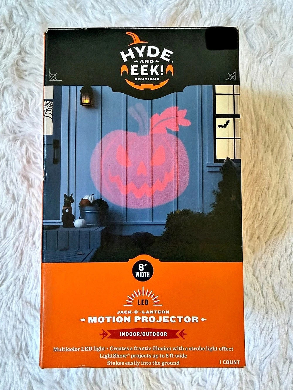 Hyde and Eek! Boutique Jack-O'-Lantern Motion Projector LED Jack-O'-Lantern